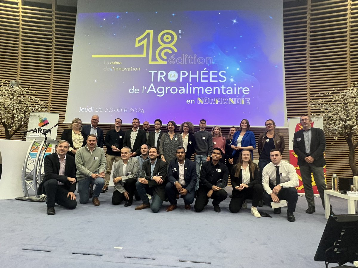 #TropheesAgro 🏆
BRAVO à tous les lauréats des Trophées de l'Agroalimentaire 2025 ! 😀👏
Rendez-vous l'année prochaine pour la 19ème édition !
#Normandie #innovation #agroalimentaire