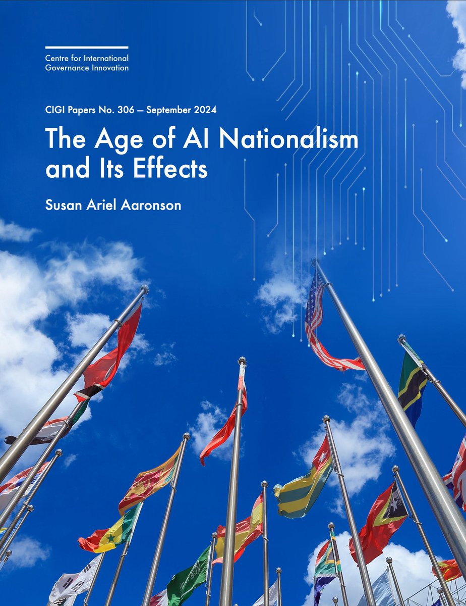 🚨 [AI RESEARCH] If you want to understand some of the emerging macro-trends in AI, you CAN'T MISS the paper "The Age of AI Nationalism and Its Effects" by <a href="/AaronsonSusan/">Dr. Susan Ariel Aaronson</a>. Important information:

➡️ The main topic of the paper is AI nationalism, and Susan describes some of the