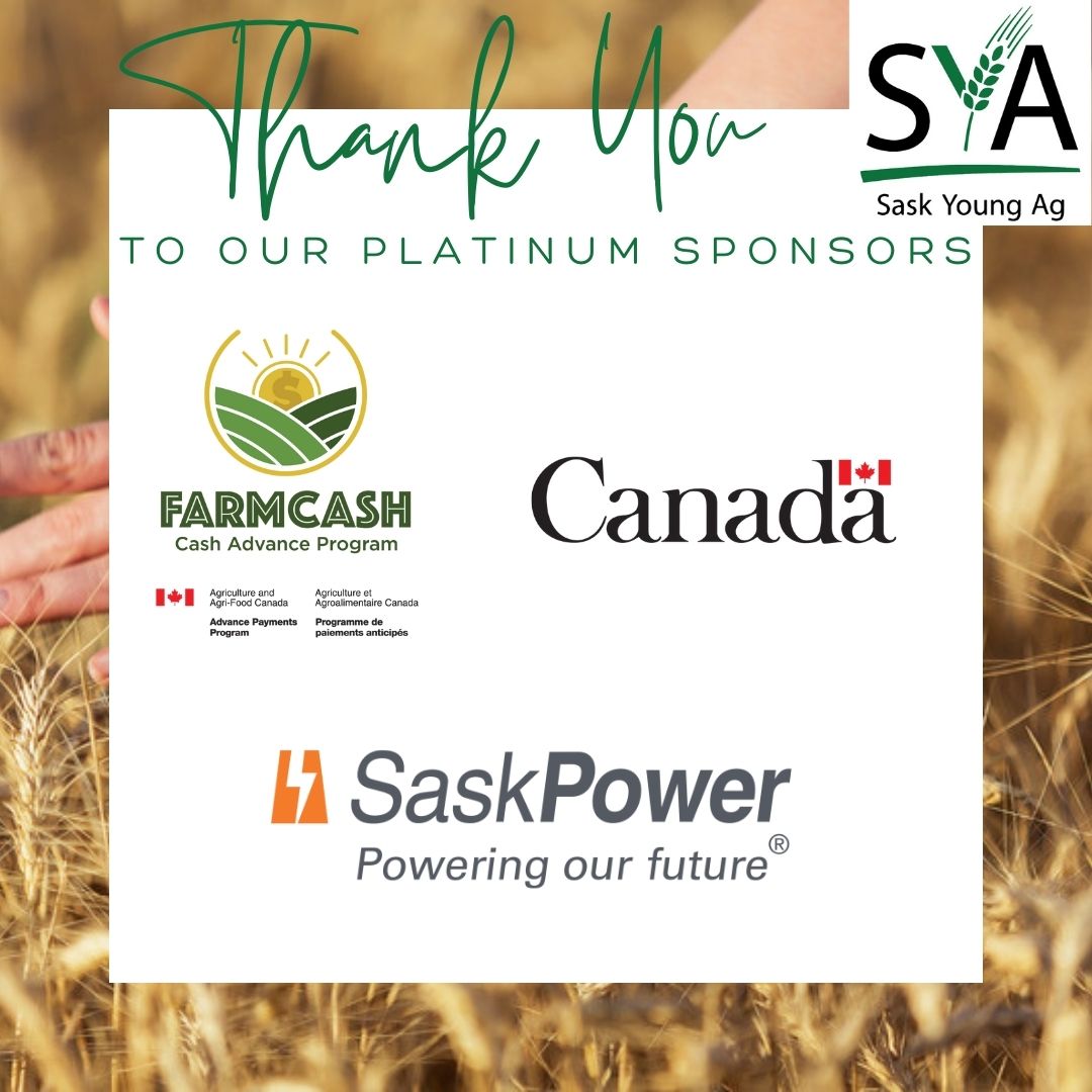 SYA's Platinum Partners👍
We cannot do this without you!🌱🌾
FarmCash &amp; <a href="/SaskPower/">SaskPower</a>

#AgProud #Leadership #SaskAg #Saskyoungag