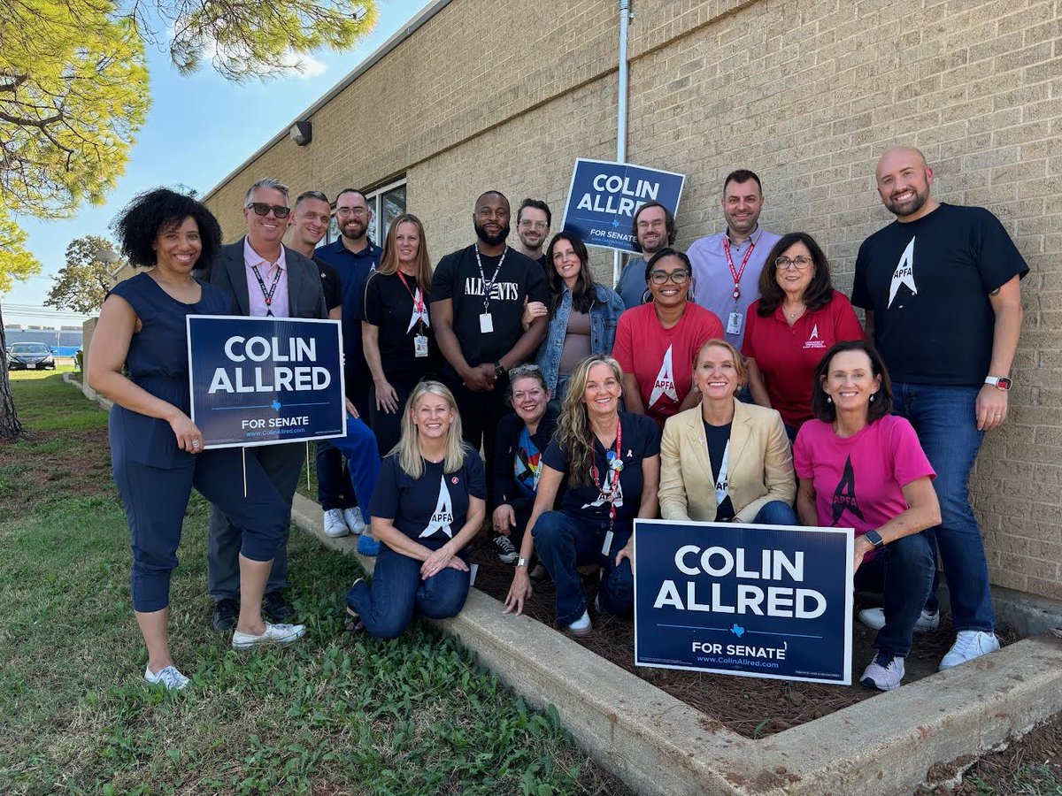 ColinAllredTX's tweet image. I am so honored to have the support of @APFAUnity in this race. Together is how we will win!