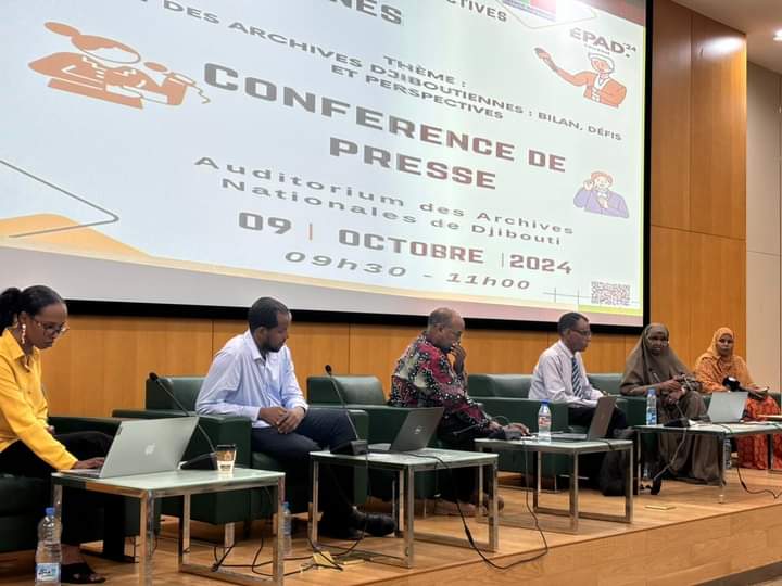 Une conférence de presse a eu lieu ce 09 oct.2024 au siége de l'ANPC pour annoncer officiellement la tenue d'un colloque sur les archives djiboutiennes le 18 et 19 déc.