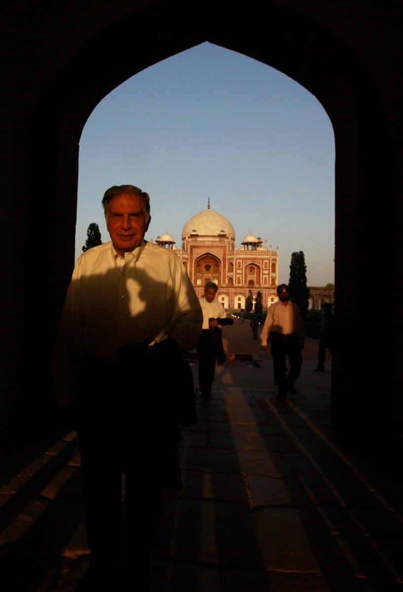 Remembering Ratan Tata during the Inauguration of Humayu's Tomb after the Conservation on 18th Sept. 2013. RIP 🕊️