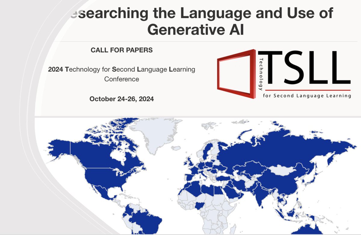 🚨 𝟴 𝗗𝗮𝘆𝘀 Left to 𝗥𝗲𝗴𝗶𝘀𝘁𝗲𝗿 𝗳𝗼𝗿 TSLL 2024! 🚨

Join us for our 21st annual conference! 
With 79 presentations, including 6 plenaries &amp; attendees from 60+ countries on Language Use and Gen AI.

🗓️ Oct 24-26
🌍 Hybrid
🔗 Register now: [ bit.ly/tsll24registra… ]