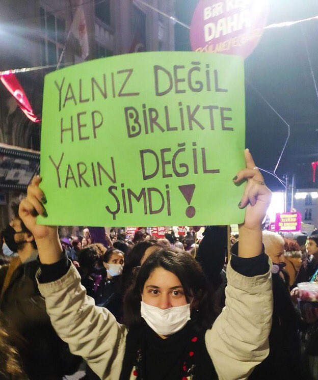 yarın değil şimdi
#yasayıuygulakadınıyaşat 
#şiddetdildebaşlar