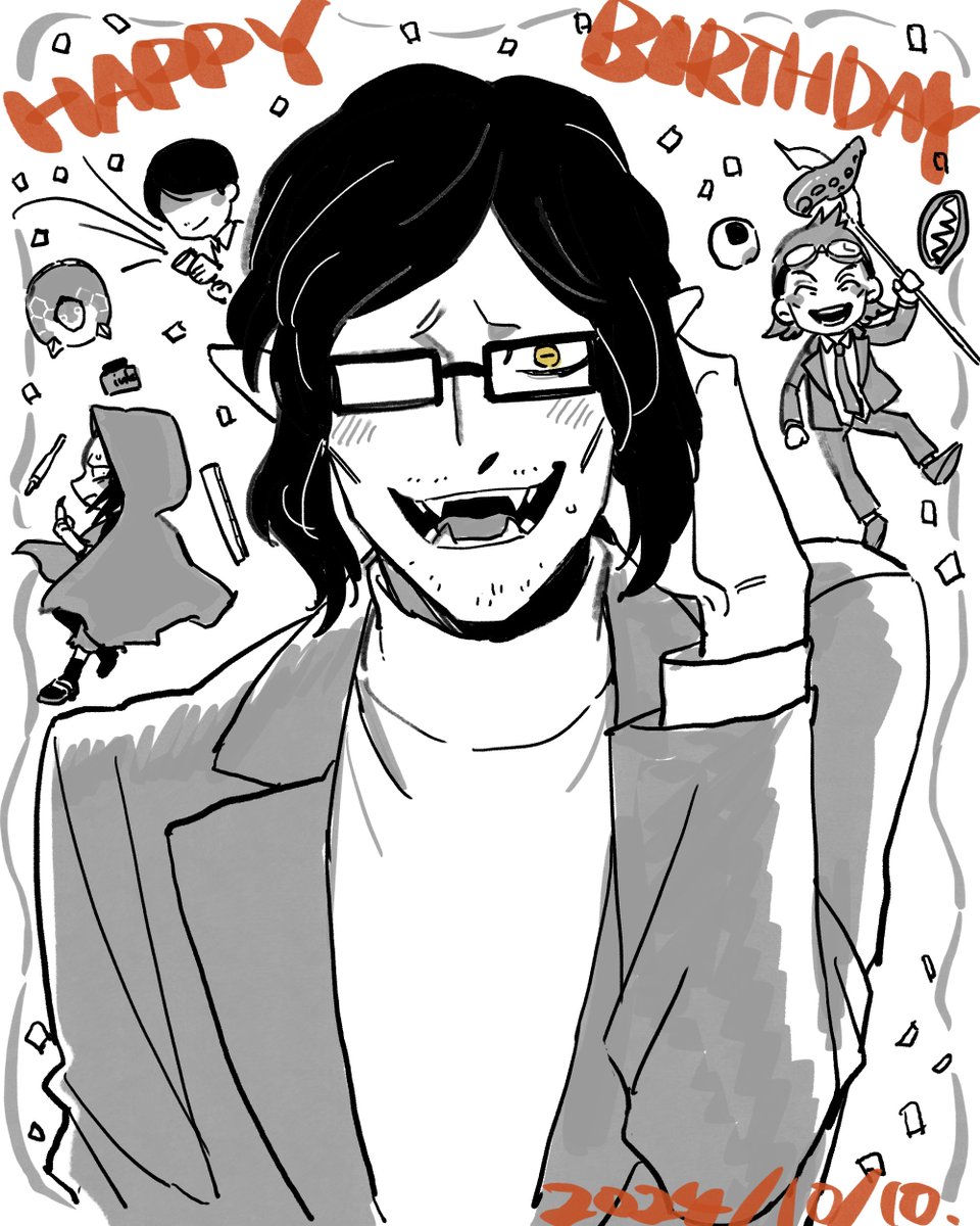 お誕生日おめでと～～ございます！
 #神在月シンジ誕生祭_2024