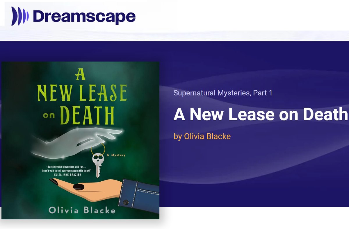 Olivia Blacke - A NEW LEASE ON DEATH Oct 29th (@oliviablacke) on Twitter photo Listen up, audiobook fans! (hear what I did there?)
I'm SO excited to see that the audiobook for A NEW LEASE ON DEATH 👻 narrated by the talented Stefanie Kay (Ruby) & Petrea Burchard (Cordelia) is coming from <a href="/Dreamscapeaudio/">Dreamscape Media</a>. Preorder from your favorite audiobook retailers now! Listen up, audiobook fans! (hear what I did there?)
I'm SO excited to see that the audiobook for A NEW LEASE ON DEATH 👻 narrated by the talented Stefanie Kay (Ruby) & Petrea Burchard (Cordelia) is coming from <a href="/Dreamscapeaudio/">Dreamscape Media</a>. Preorder from your favorite audiobook retailers now!