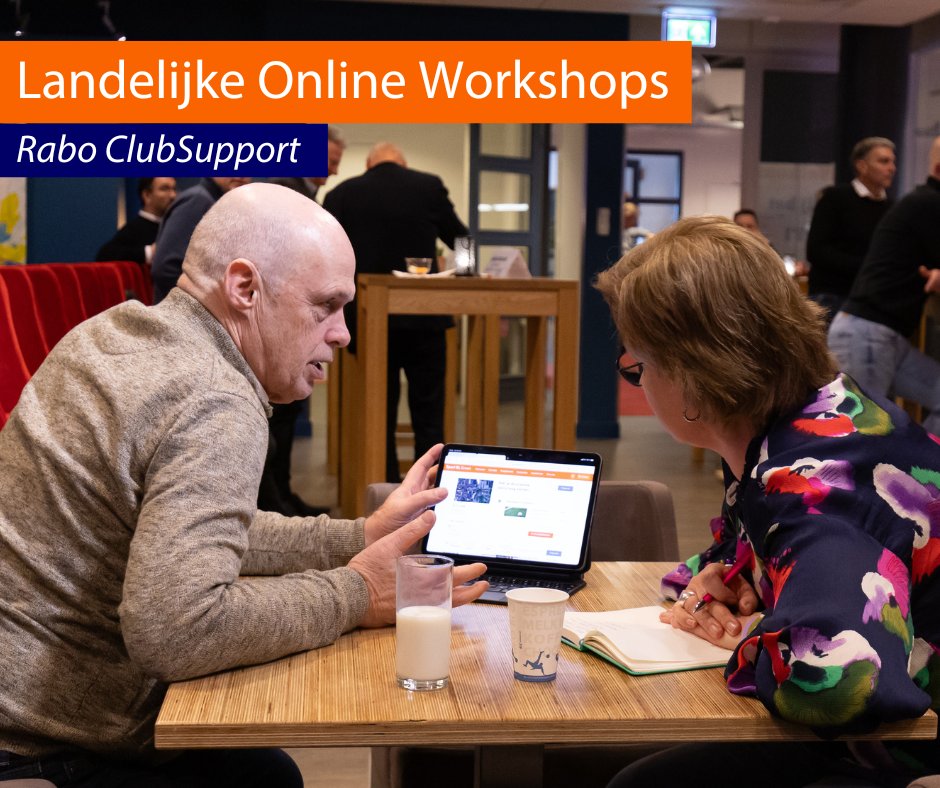 Rabo ClubSupport organiseert van maandag 18 tot en met donderdag 28 november een aantal online workshops.

Tijdens deze workshops delen we actuele informatie over een thema en doe je allerlei nieuwe inzichten op. Bekijk het aanbod en meld je meteen aan!

rabobank.nl/leden/clubsupp…