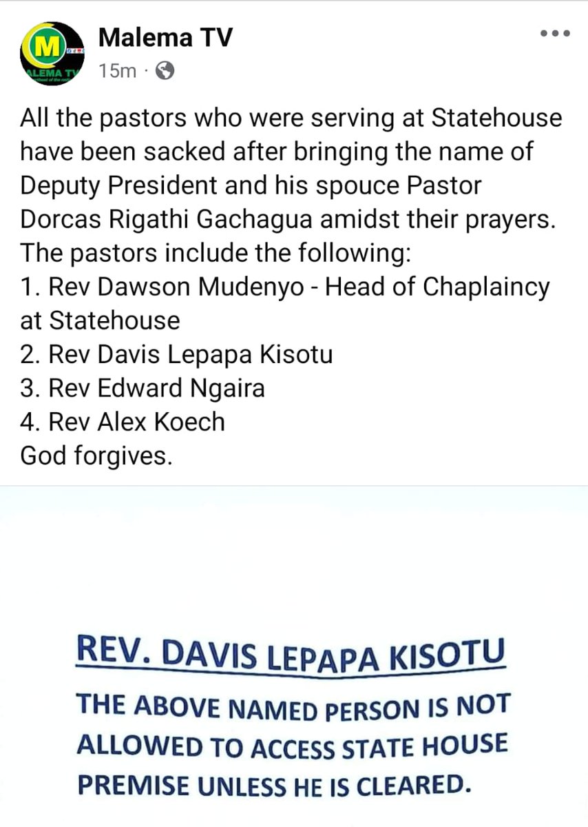 's tweet image. The Government Prayers!Better #Uhuru Government ten times!
Wamuchomba Broadways Cash Sudi Edwin Sifuna #onyonka