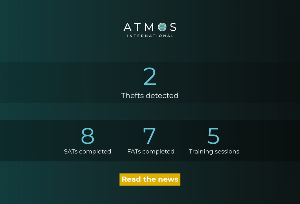 AtmosInt's tweet image. From improving CO2 pipeline operations to rising mains leak detection, discover a selection of success stories in our Q3 2024 news: atmosi.com/en/news-events…

#pipelineleak #leakdetection #risingmains #co2pipeline