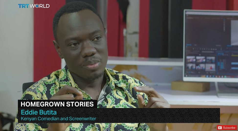 DanielPlafker's tweet image. Kenyans spend hours watching films and TV shows from overseas. But can domestically produced entertainment compete with imports from Nigeria, S. Africa and the USA? Creatives like @eddiebutita say it can. 📽️🇰🇪
My report for TRT, shot with S. Adeleke.
youtube.com/watch?v=4JN4V1…