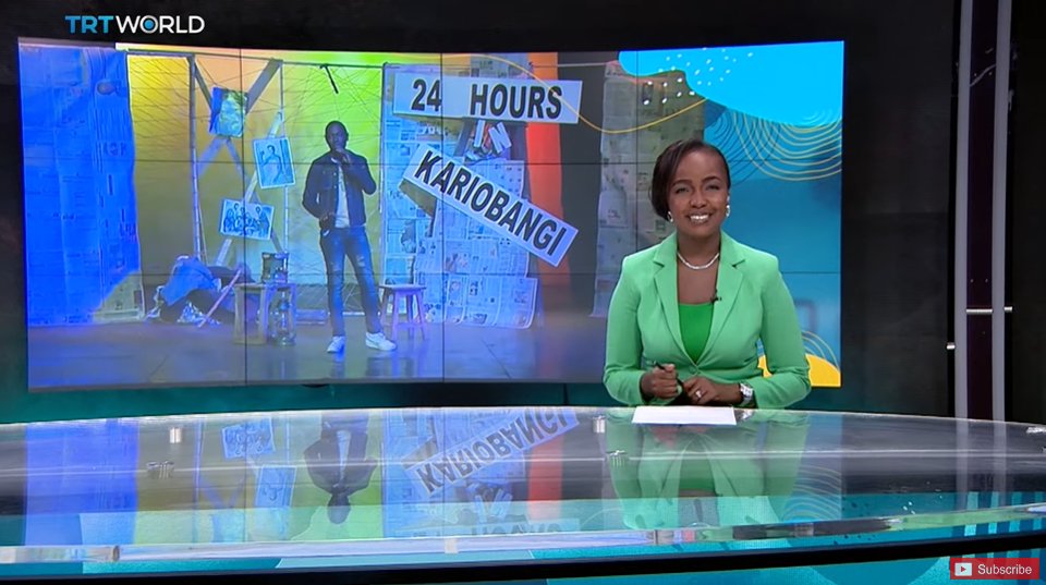DanielPlafker's tweet image. Kenyans spend hours watching films and TV shows from overseas. But can domestically produced entertainment compete with imports from Nigeria, S. Africa and the USA? Creatives like @eddiebutita say it can. 📽️🇰🇪
My report for TRT, shot with S. Adeleke.
youtube.com/watch?v=4JN4V1…