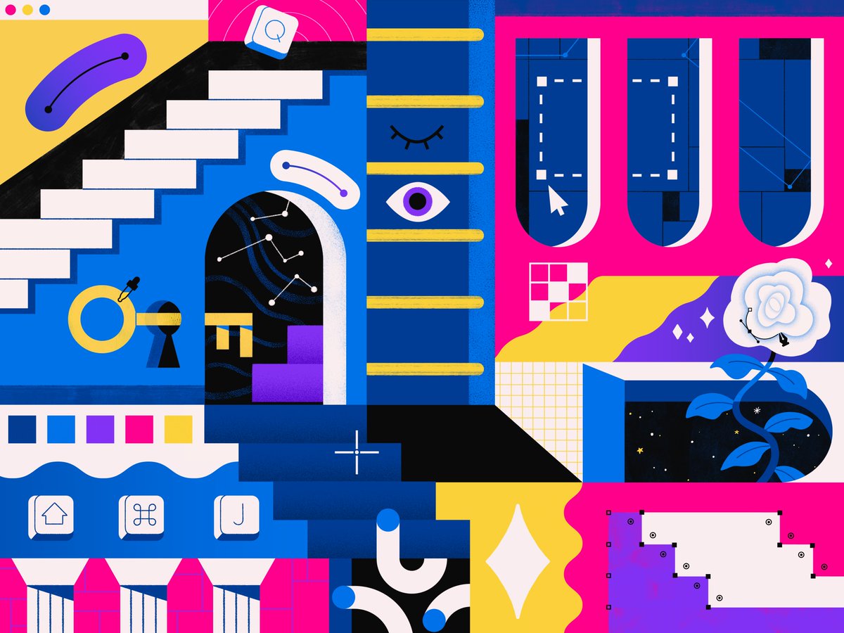 Can’t share what I’m working on at the moment 👀 So instead resharing one of my favourite editorial pieces ever that I did ages back for Adobe 🎨

More fun editorial jobs please!!

#illustration #illustrator #artist #creative