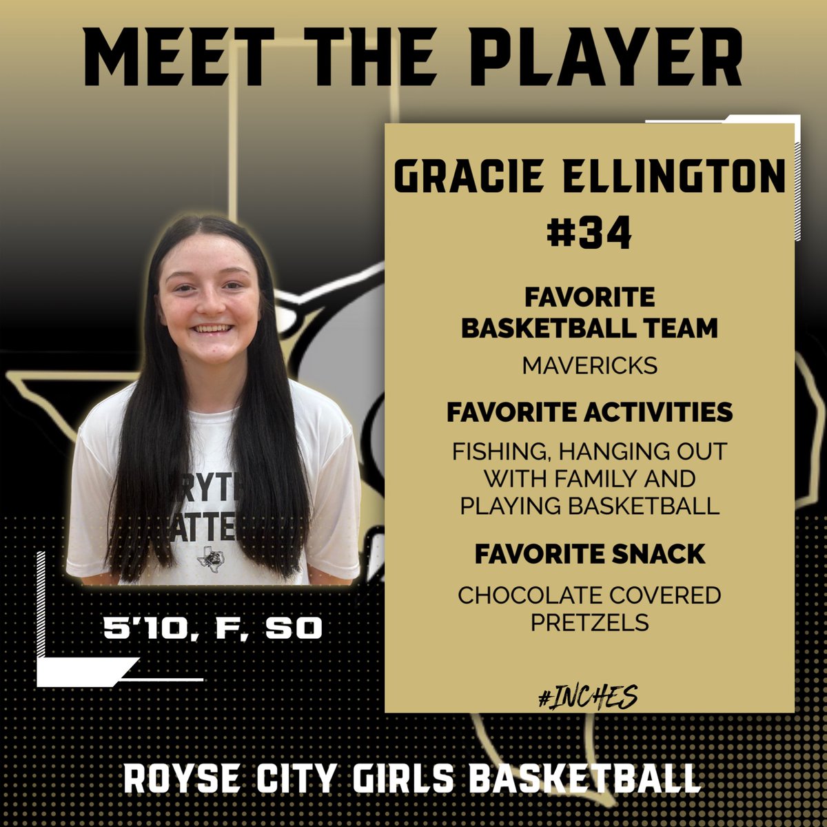 Meet our awesome Gracie girl! 💛🏀🖤

#oneRC #everythingmatters #inches