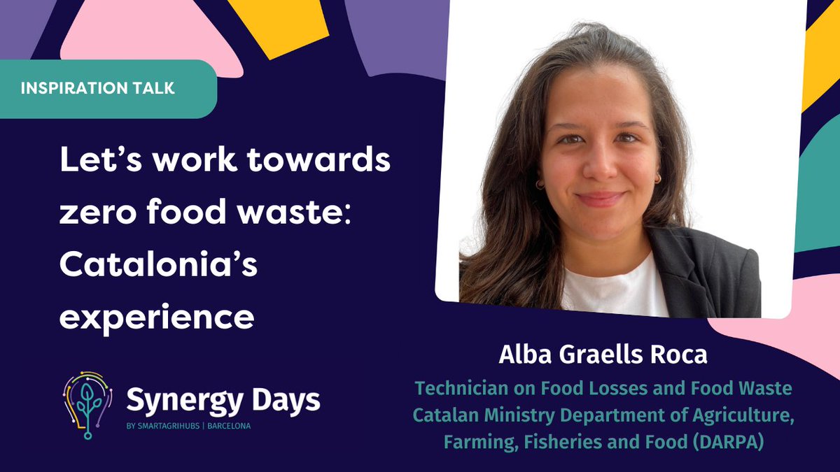 💡 How is the fight against #foodloss and waste being tackled through regional government initiatives?

We will be learning from Catalonia’s experience and their longstanding efforts to prevent #foodwaste. 

Don't miss this special inspiration talk on day 2️⃣ of #SynergyDays2024!