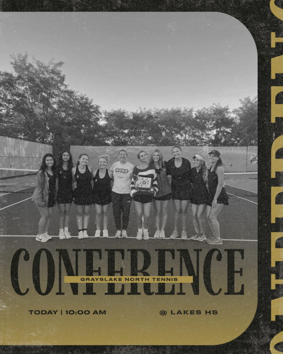 Good luck girls' tennis at the NLCC Conference this morning!!