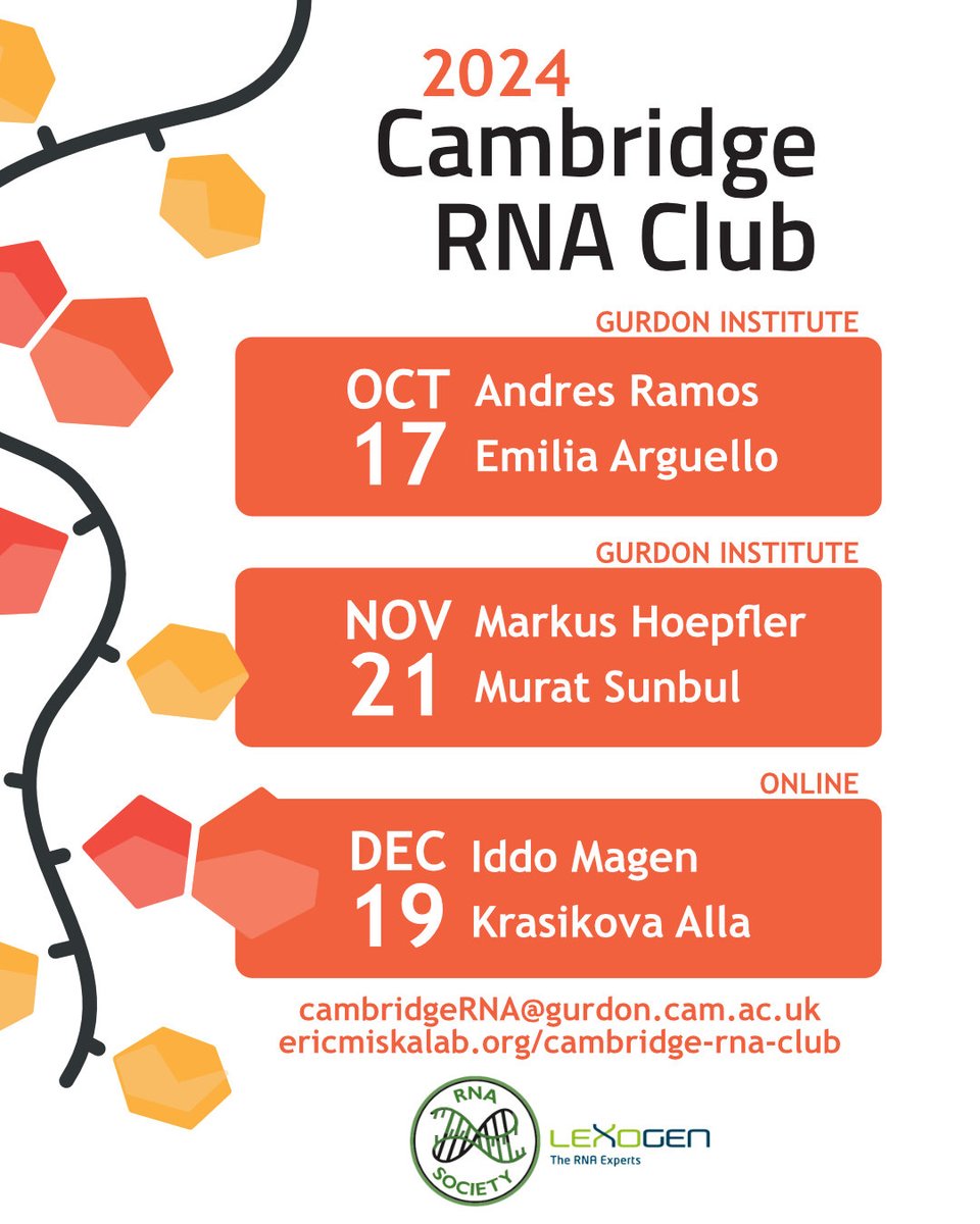 Cambridge RNA Club tweet media