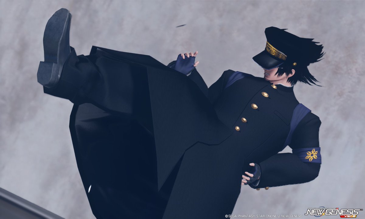 「こういうのしか思いつかんかった…胸元空いた長ランとかでないかぁ#PSO2NGS 」|武良左☃︎のイラスト