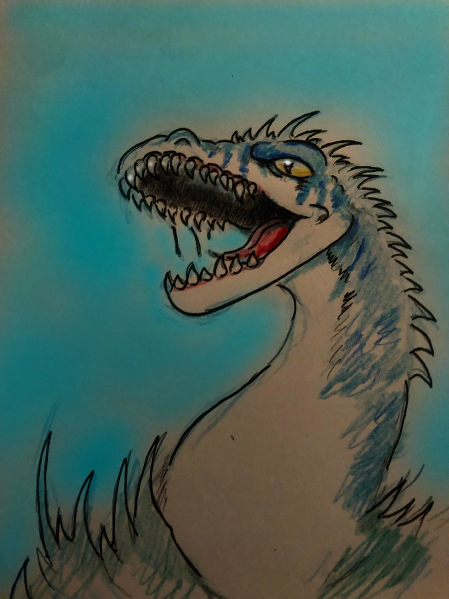 UNGR3's tweet photo. Monster 464 - added digital layers by Krispinus https://t.co/o18QUJk71j #dino #monster #inked #colorpencil #colorpencils #digitallayers https://t.co/hejXm5xH9d