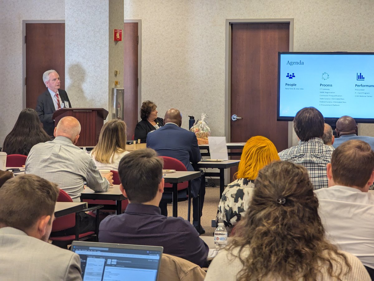 CRCOG1's tweet photo. We're off to a Capitol Region Purchasing Council (CRPC) start. Today's our annual meeting. Some fun facts:
- 78 members participated in annual bids
- 17 annual bids issued
- 2.13 mm in total savings on annual/biennial bids
#CRCOGWhat #procurement https://t.co/avm3o8Cfd1