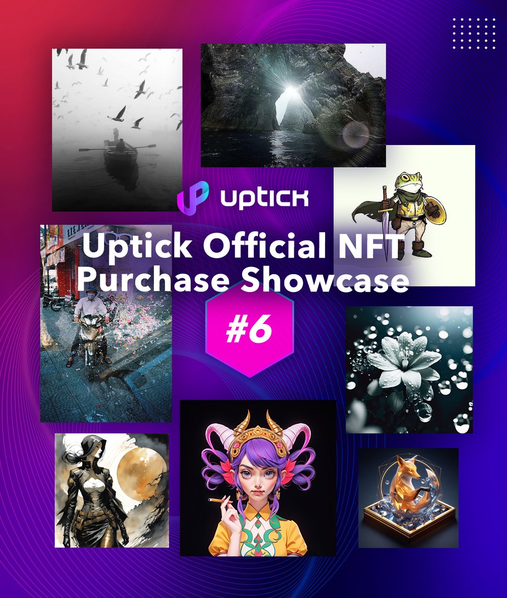 The latest round of purchases is complete!  👾   

Congrats to everyone whose #NFTs were collected.  

There's still time left to enter the campaign, so list those creations on UptickNFT.com for a chance to get collected  ⚡️