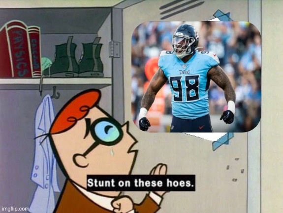 Week 2 of me posting this so <a href="/GrindSimmons94/">Jeffery Simmons</a> can destroy the colts because FUCK THEM, and I love seeing Cocaine Jimmy go off the rails when they lose.  #Titans #NFL #TitanUp