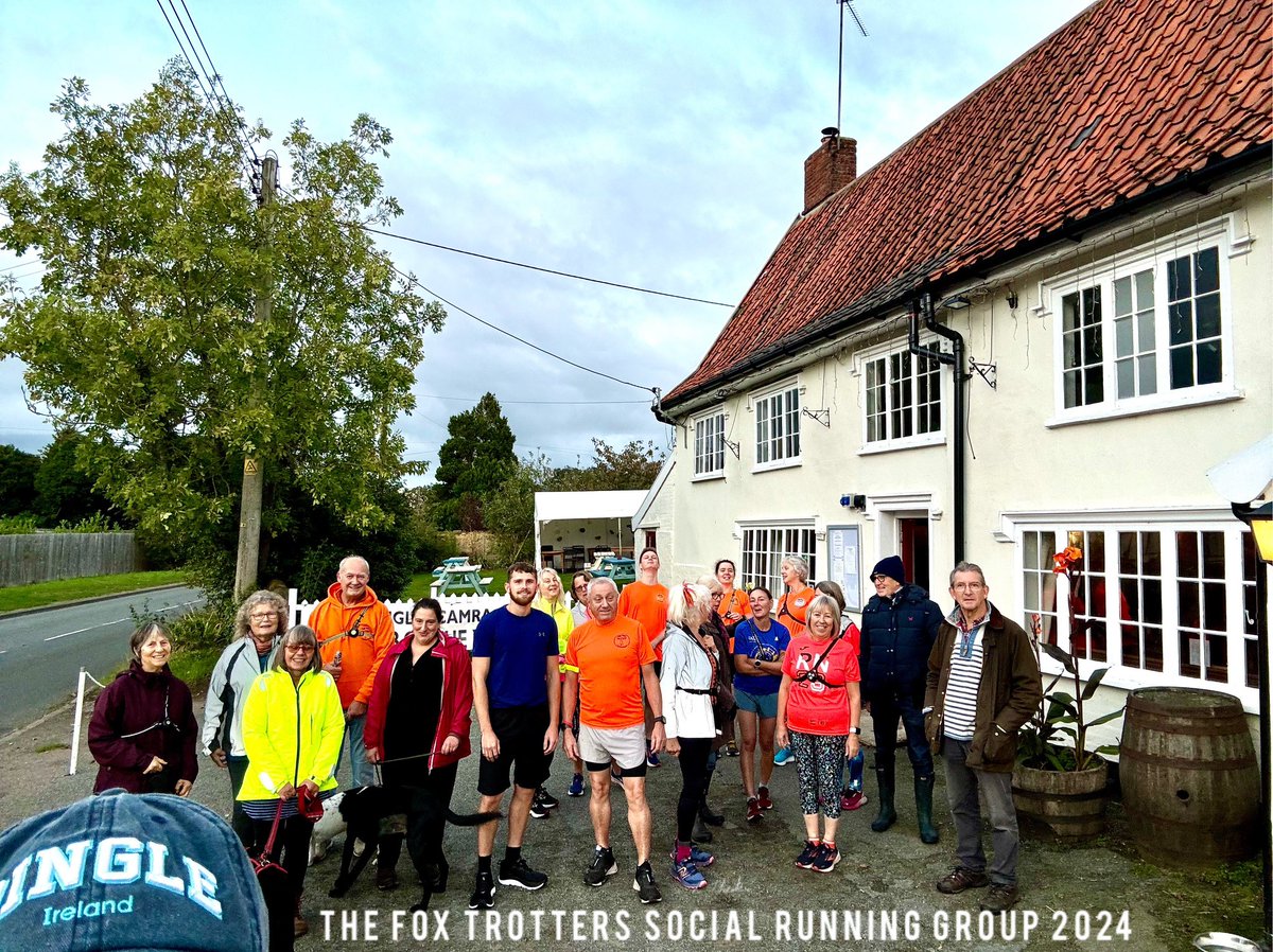 foxtrotters1066's tweet photo. Some photos from our group night we started in a lighter evening but as we finished the light had gone but no worries it was as all in to @FoxGarboldisham for a drink & chat #communitygroup #runners #walkers #drinkers #friends #family @UKRunChat @freeweeklytimed @QuitTheSitting https://t.co/fLlzi32LK4