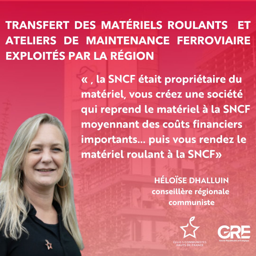 CommunistesHDF's tweet image. Ouverture à la concurrence : La mécanique de transfert entre la SNCF, la région via sa société publique locale pour revenir à la SNCF via sa filiale "Voyageur TER" est une aberration qui coûte cher aux habitants de notre région ! #TER #HDF
