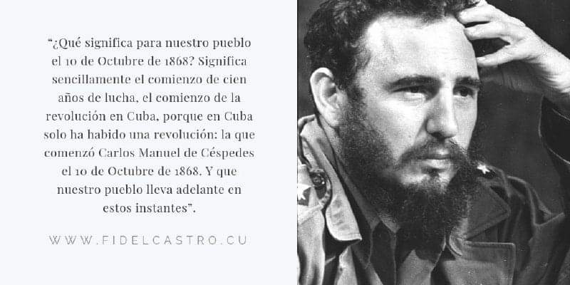 10 de octubre de 1968#FidelCastro “¿Qué significa para nuestro pueblo el 10 de Octubre de 1868? Significa sencillamente el comienzo de cien años de lucha, el comienzo de la revolución en Cuba...”.
#RevoluciónCubana #FidelPorSiempre #SomosContinuidad