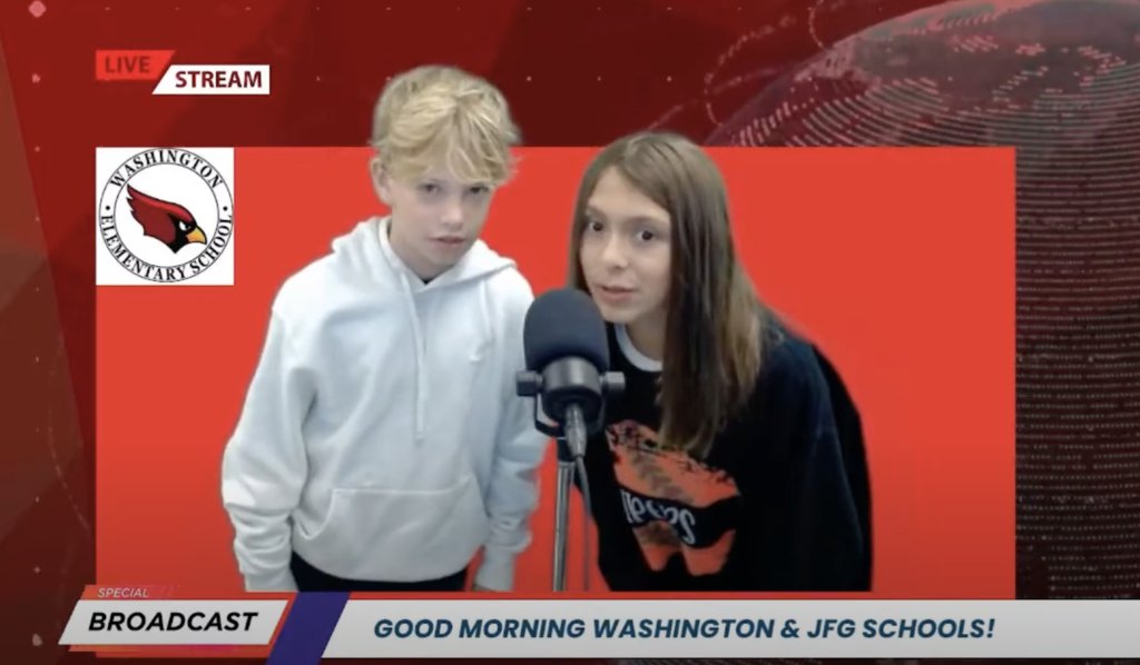 WashCardinals's tweet photo. Every morning, our schools come together as one community, fostering connection, pride, and engagement through our student-led announcements. It's a daily reminder of our strength in unity and community! #WeAllShine@Washington https://t.co/WcdqVcm4HQ https://t.co/EnsZPzXIBM
