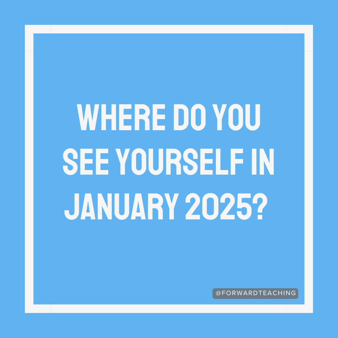 ForwardTeachin's tweet photo. Where do you see yourself in January 2025? 👀
Ready for a new role in education? Don’t wait—start planning your next career move now! 🌟
#Careersineducation #Newbeginnings https://t.co/NljWSt0gd0