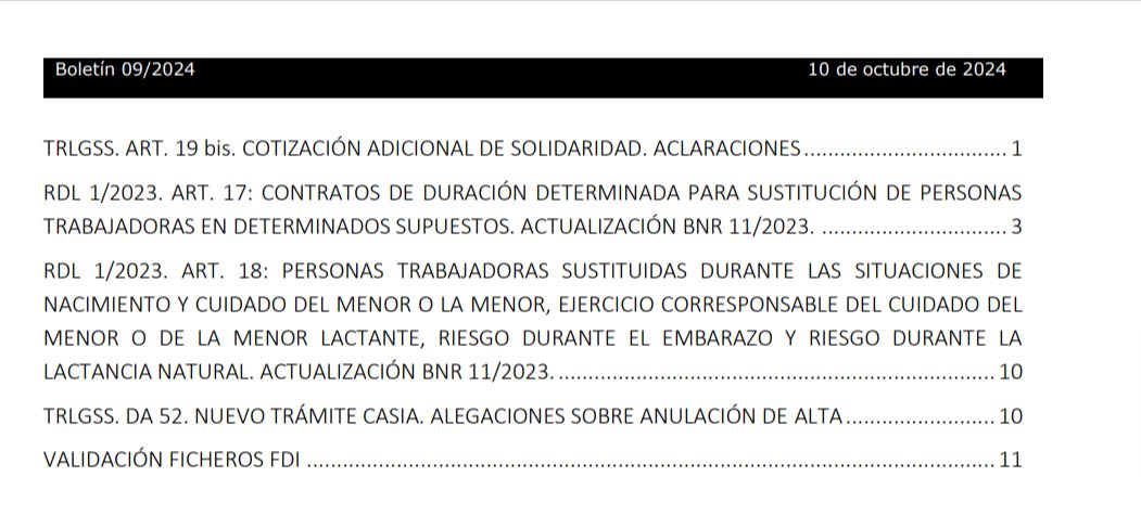 Ya tenemos nuevo BRN :). Esta vez es bastante relevante porque se dan nuevas instrucciones al recargo de cotización por solidaridad y ojo cuidado a los contratos de interinidad bonificados que se convierte su identificación en un poco de caos

seg-social.es/wps/wcm/connec…