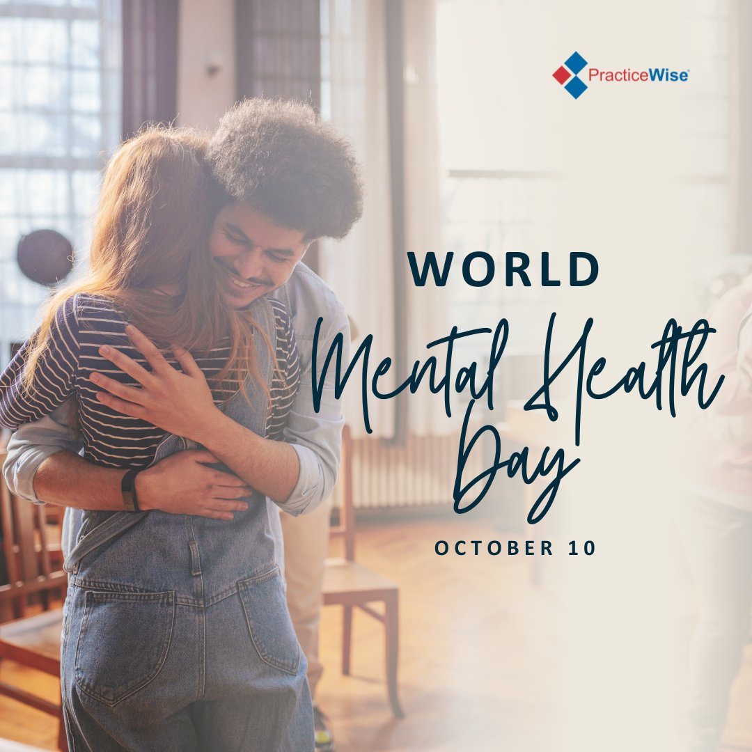 PracticeWise's tweet image. Today on #WorldMentalHealthDay, we honor those uplifting mental health every day. 💙 Let's keep working to break stigma, build understanding, and make support accessible to all.

To those seeking support, remember, you are not alone. 💪 #MentalHealthMatters #PracticeWise