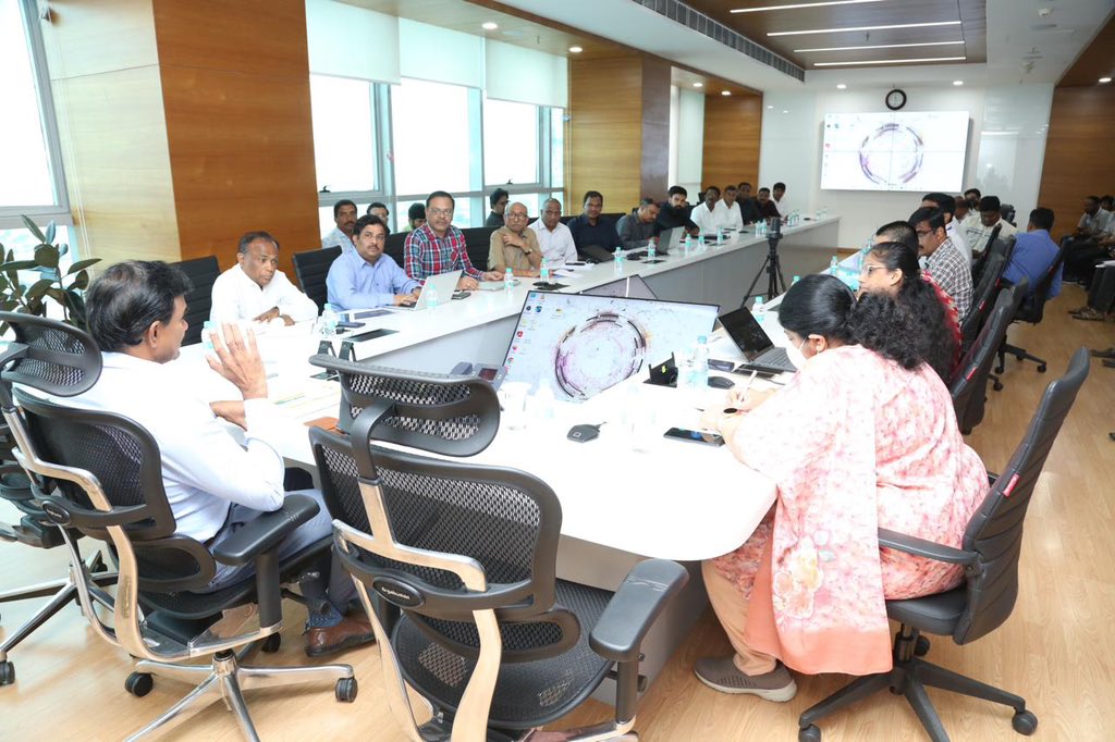 CVAnandIPS's tweet photo. I reviewed the functioning of the entire CCTV network in the 3 commissionerates today . There are 4 types of projects - City wide surveillance, Community, Safe City and Nenu Saitham - which installed about 6 lakh cameras since 2014-15 . Many are not functioning now and since they are crucial to the maintenance of peace and crime control , it was discussed with all the stakeholders and vendors what steps need to be taken to repair and replace them and connect them to the iCCC in Banjara Hills .The expenditure involved also was estimated. This will now be projected to government for sanction