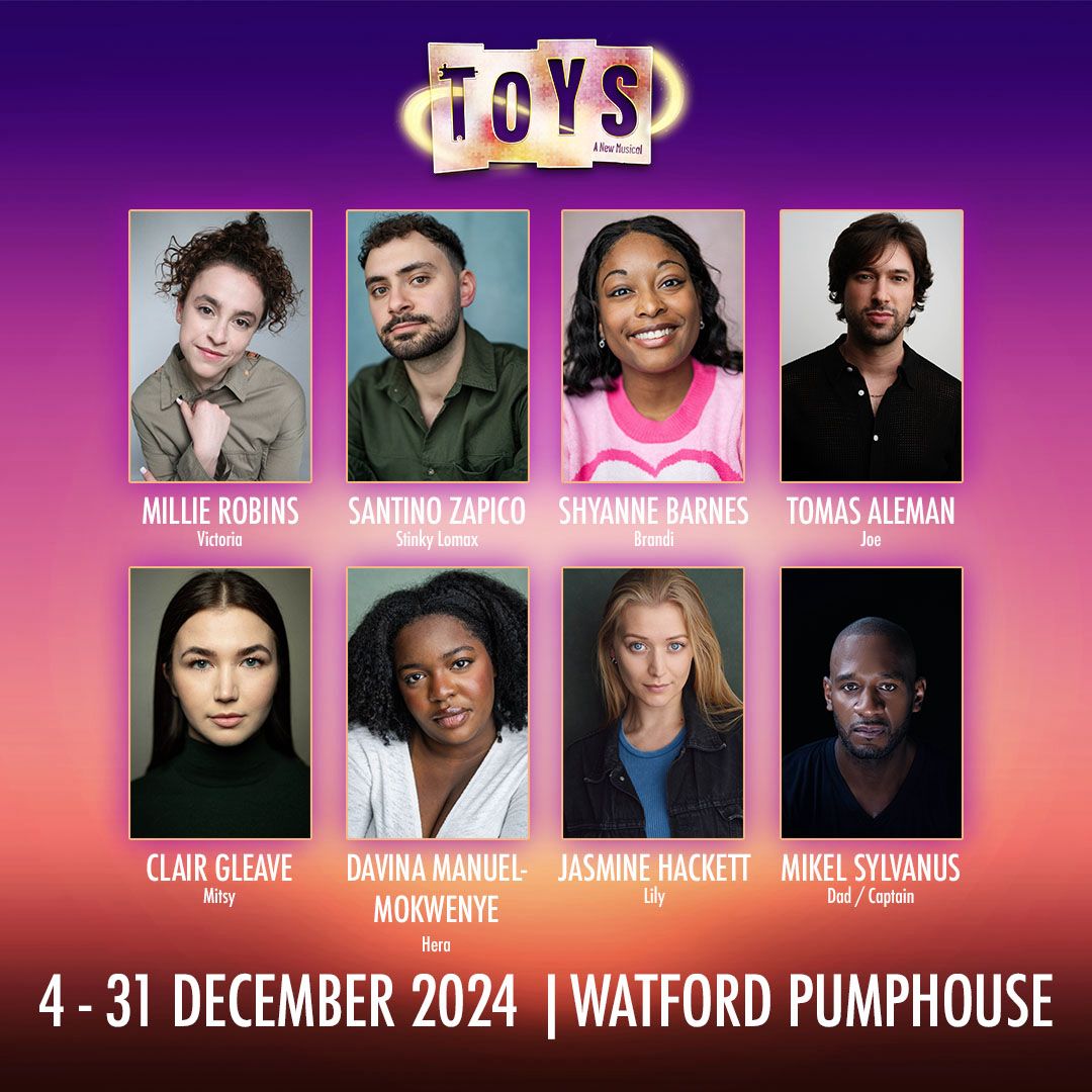 Musical Theatre Review (@musicaltheatrer) on Twitter photo .<a href="/arlenephillips/">Dame Arlene Phillips</a> is joining the creative team of new musical #Toys as an executive co-producer
The show starring Millie Robins, Davina Manuel-Mokwenye, Tomas Aleman, Mikel Sylvanus, Clair Gleave, Jasmine Hackett, Shyanne Barnes & Santino Zapico runs 4-31 Dec at <a href="/PumpHouseCentre/">Pump House Theatre and Arts Centre</a> .<a href="/arlenephillips/">Dame Arlene Phillips</a> is joining the creative team of new musical #Toys as an executive co-producer
The show starring Millie Robins, Davina Manuel-Mokwenye, Tomas Aleman, Mikel Sylvanus, Clair Gleave, Jasmine Hackett, Shyanne Barnes & Santino Zapico runs 4-31 Dec at <a href="/PumpHouseCentre/">Pump House Theatre and Arts Centre</a>