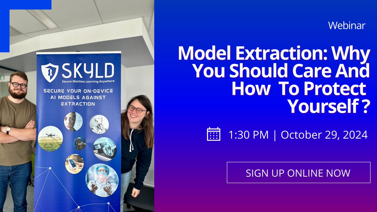 [WEBINAR ] Model Extraction: Why You Should Care and How to Protect Yourself?

📆 Join us on October 29, 2024 at 1:30pm-2:00pm.

To register, click here 👉 lnkd.in/eF9FGC_j

The replay will be sent to registered users!