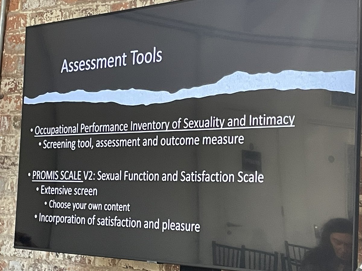Jennifer Godber and Bethany Probert present their PhD research so far on sex and intimacy including effects of neurological conditions, discomfort starting conversations and sex is an ADL and OT role in addressing. Important to start the conversation #PLiSSiT #rcotssnp