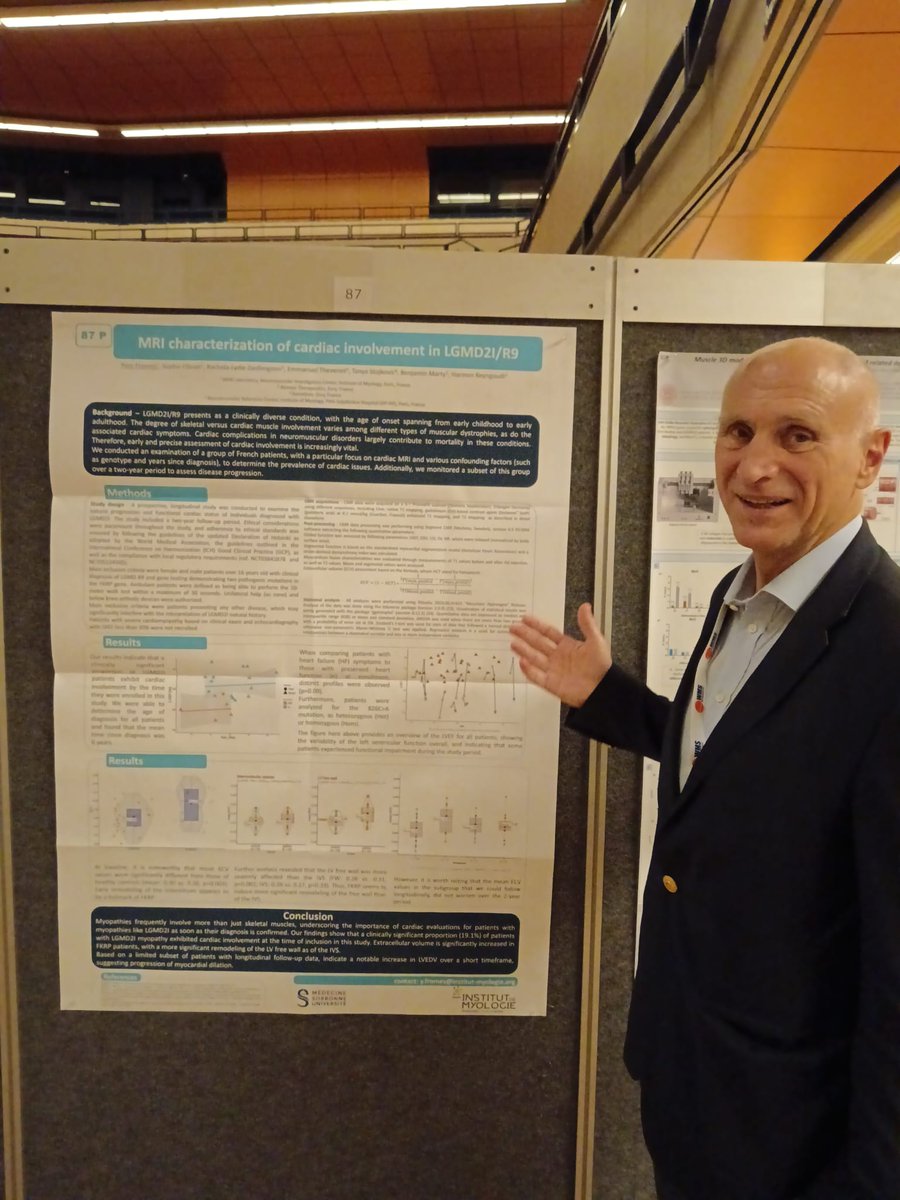 Inst_Myologie's tweet image. #WMS2024 More posters presented by our experts from @Inst_Myologie at @WorldMuscleSoc congress.

Dr Andreea Seferian, Yves Fromes and @GyengeMelinda @dm_scope 

🔎 Check out our website for more details: institut-myologie.org/en/2024/10/04/…
