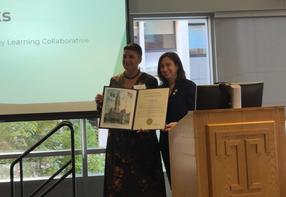 probablykate's tweet photo. What a great way to kick off @TLC_Philly annual conference by receiving an honorary citation from @RuePhilaCouncil honoring TLC and Digital Inclusion Week! #TLCDigitalEquity #DIW2024 https://t.co/DTV38lrd3u