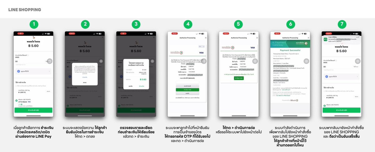 DrAllyBrand's tweet photo. ❗️ข้อแนะนำการสั่งซื้อผ่าน Line Shopping 

📣 กรณีติดปัญหาเรื่องการชำระเงินด้วยบัตรเครดิต/เดบิต ผ่านช่องทาง LINE Pay ไม่สำเร็จ
ทำให้ออเดอร์ขึ้นสถานะ "รอการชำเงิน" แต่ตัดเงินจากบัตรลูกค้าแล้ว

🔥 สิ่งสำคัญ ! ในขั้นตอนการชำระเงินด้วยบัตรเครดิต/เดบิต ผ่านช่องทาง LINE Pay 
📲 หากหน้าจอแสดงหน้า Payment Successful เรียบร้อยแล้ว ระบบจะพากลับไปที่หน้าร้านค้าให้อัตโนมัติ 
ลูกค้าจะต้องค้างหน้าจอดังกล่าวไว้ (ห้ามกดปิดเด็ดขาด) จึงจะถือว่า การชำระเงินเป็นอันเสร็จสิ้น

หากเกิดปัญหาดังกล่าว สามารถให้ลูกค้ากดชำระเงินเข้ามาใหม่อีกครั้ง
ทั้งนี้ยอดเงินที่ตัดบัตรมาก่อนหน้านี้ บัตรจะ void ยอดไปเองภายใน 30 นาที (แต่การแสดงผลหรือคืนยอดเงินหาบัญชีผู้ซื้อขึ้นกับธนาคาร)

ช่องทางการติดต่อ
สำหรับร้านค้า @linemyshop
สำหรับลูกค้า @lineshoppingth
