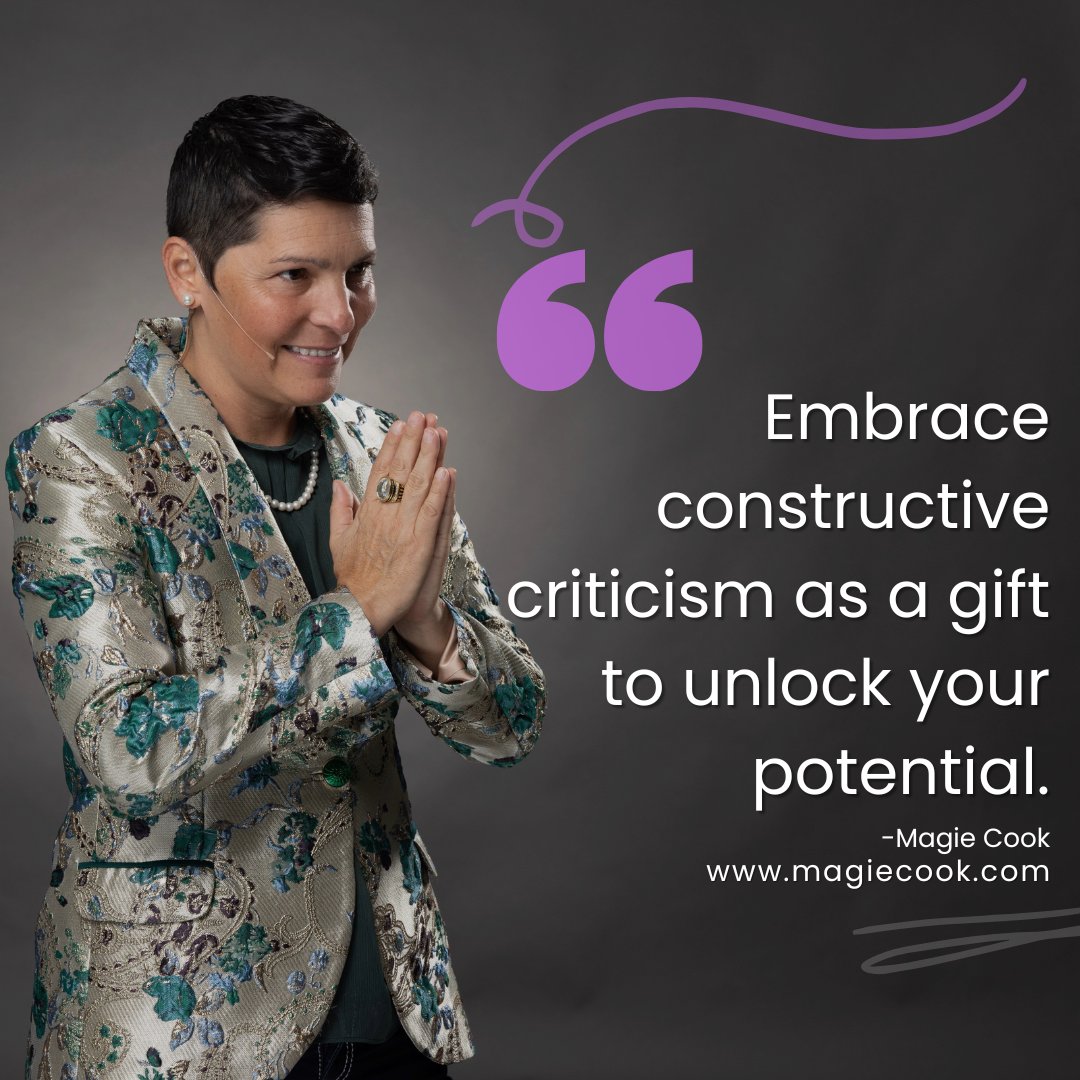magiecook's tweet image. Embrace Feedback: Unlock Your Potential with Constructive Criticism 

 Constructive criticism is more than advice—it’s a gift that fuels success. Embrace it, learn, and watch doors open to personal and professional growth

#ConstructiveFeedback #GrowthMindset #Leadership #Success