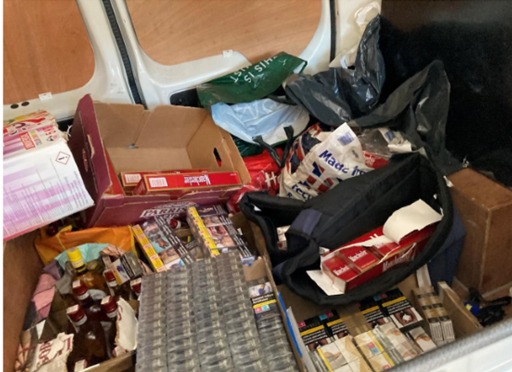 BucksCouncil's tweet photo. A High Wycombe business has paid a high price for selling illegal cigarettes 

@Bucks_SurreyTS  caught 'MCK Supermarkets' with a stash of illegal cigarettes and proved they were being sold. They have been ordered to pay fines totalling nearly £15k after our successful prosecution https://t.co/Lezuq3aHA7
