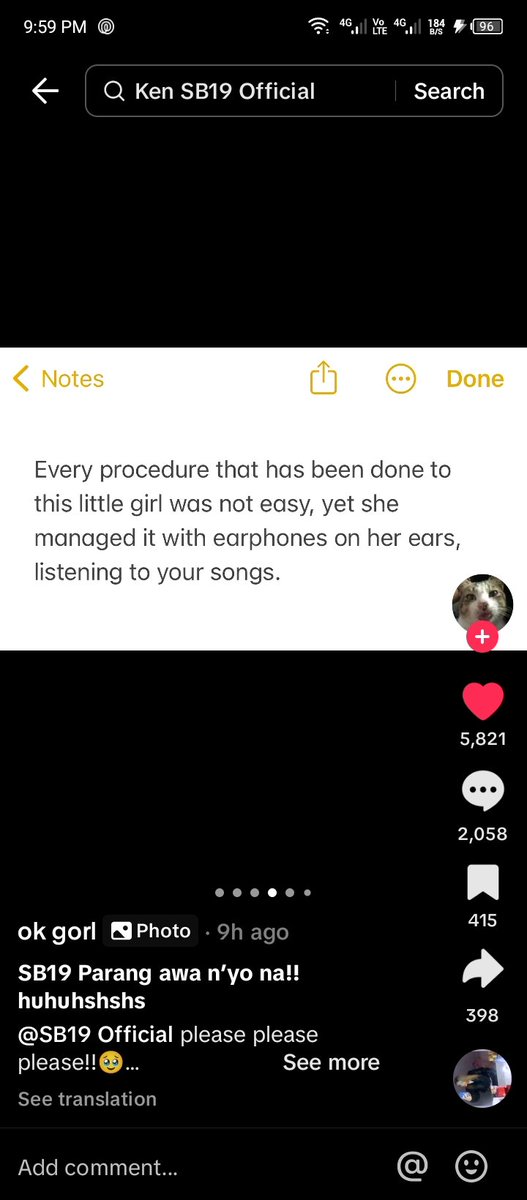 hello <a href="/1zentertainment/">1Z ENTERTAINMENT</a> <a href="/SB19Official/">SB19 Official</a> i hope this message will reach you, i just saw this tiktok video while scrolling. please, i hope you'll read this and grant the little girl wish (kahit video greeting lang sana for her) 

pls retweet and tag the boys, a'tin! tysm! 

#SB19