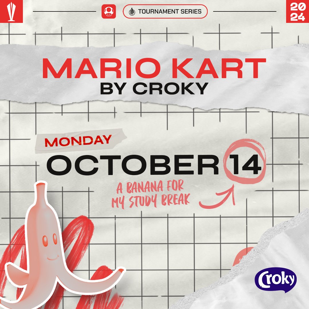 🚗💨 Ready to drift your way to victory? Join the Croky's Mario Kart 8 Tournament Series and show off your skills this fall! 🍟🏆
Sign up now: bit.ly/3BI6eQH #MarioKart8 #BSLTournaments