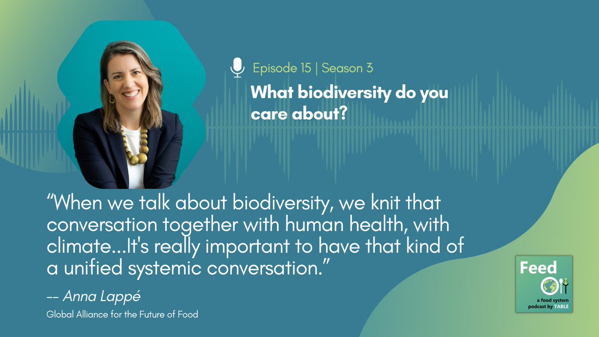 What biodiversity do you care about?

With our planet facing a biodiversity crisis, the latest episode of the Feed Podcast speaks to farmers, biophysical modelers, &amp; biologists about what forms of life we prioritize.

Listen here:
tabledebates.org/podcast/episod…