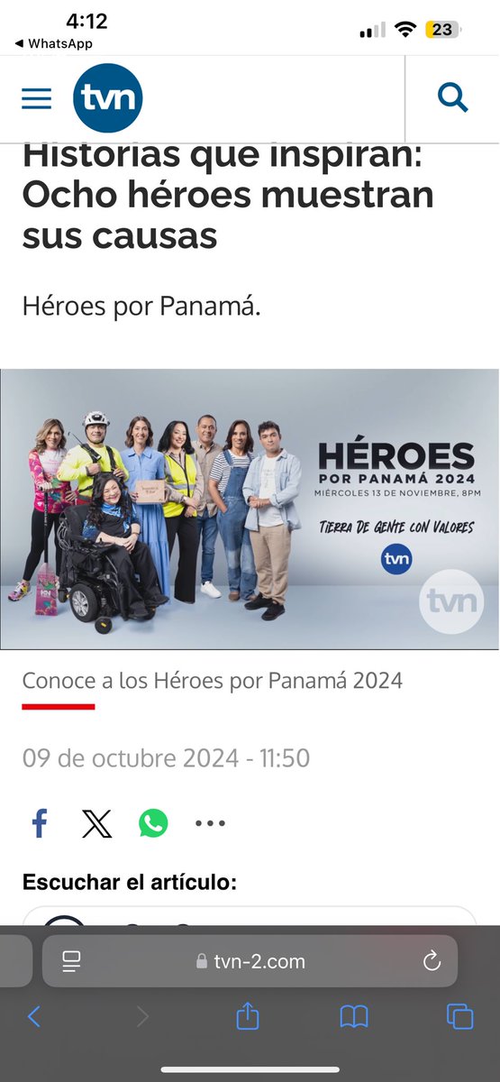 Es gran logro para mí ser uno de los participantes de Héroes por Panamá una Bendición de Dios a las personas involucradas en este homenaje a los Panameños que aportan positivamente mi labor el arte de reciclaje busco hacer conciencia sobre la contaminación.Gracias a todos