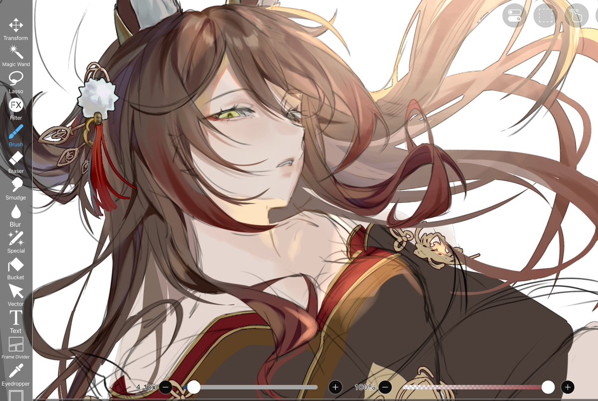 JeEN_Naaa's tweet image. wip #HSRFanart #hsr #TingYun