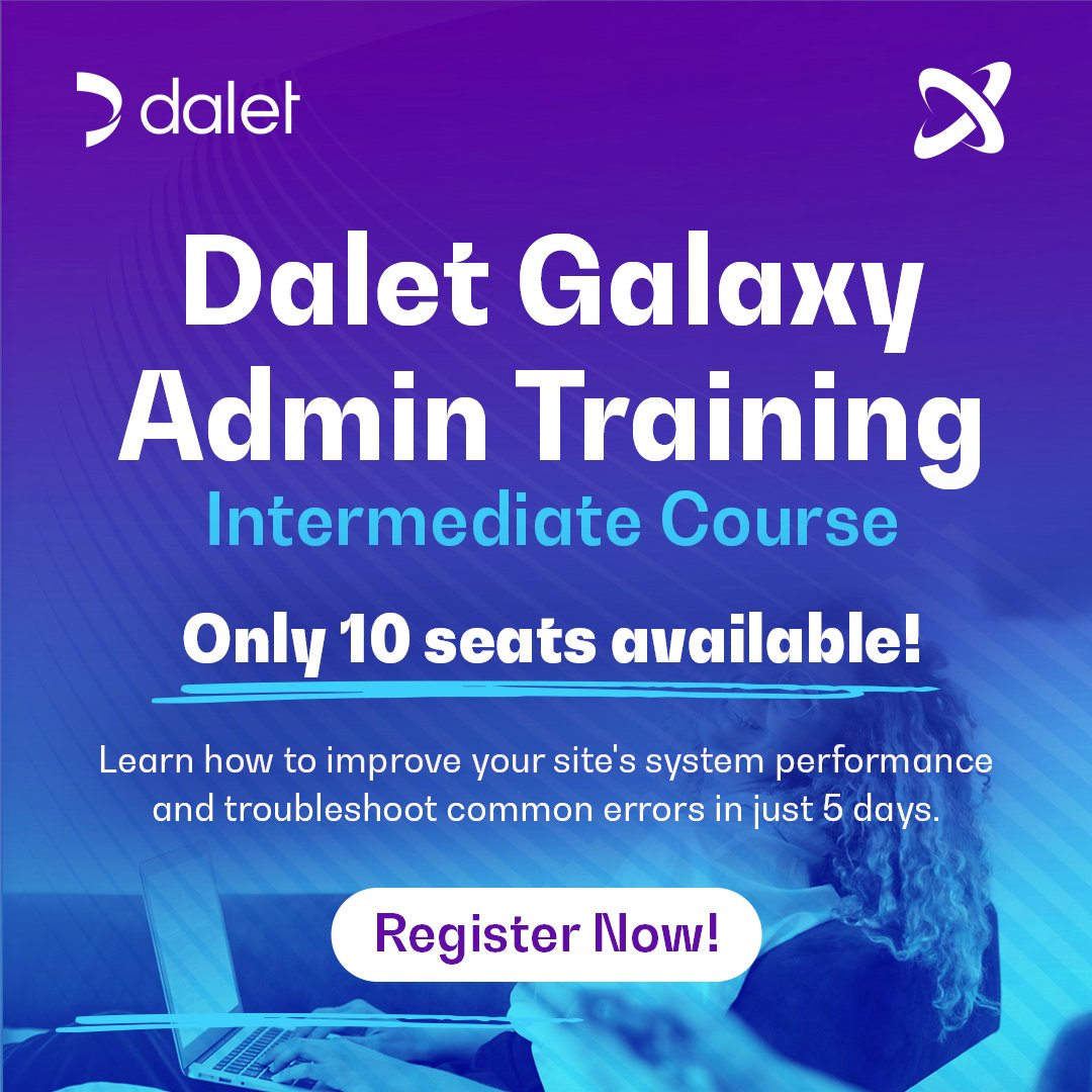 🎓 Advance Your Skills with Dalet

Looking to boost your site's performance and troubleshoot common errors? This 5-day course is designed for experienced administrators ready to take their Dalet system expertise to the next level.

Register Now ➡️ hubs.li/Q02SX1d00