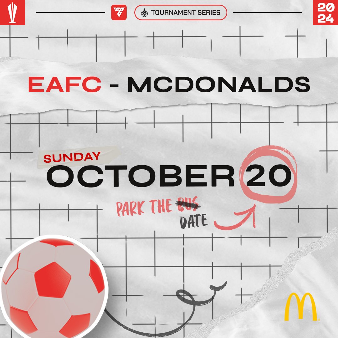 ⚽🔥 McDo EA FC 24 Tournament Series is here for the ultimate football showdown! Ready to prove you’re the best on the virtual pitch? Sign up now and bring your A-game! 🏆🍔
Register: bit.ly/4dPhhFe