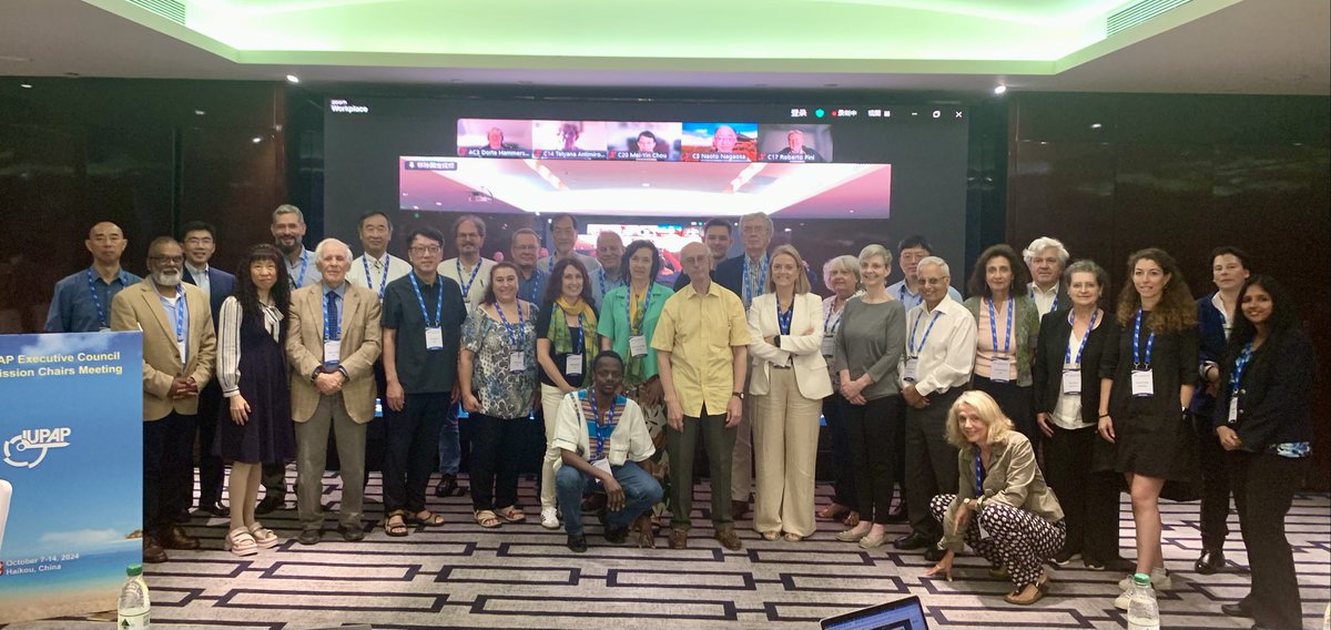 IUPAP Executive Council and Commission Chairs, 7-10 October 2024, Haikou, China 💫