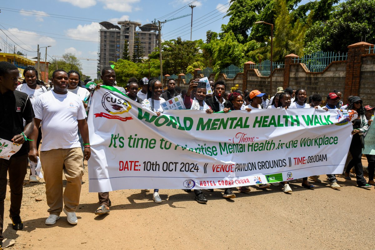 chuka__uni's tweet image. In a double observance, the Chuka University fraternity came together to mark Mazingira Day while also participating in a special event for World Mental Health Day. A highlight of the day was a 7-kilometre walk. #knowledgeiswealth
